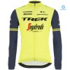 Completo Maglia ML + Pantaloncino con bretelle ML 2020 Trek-Segafredo Winter Invernale N002